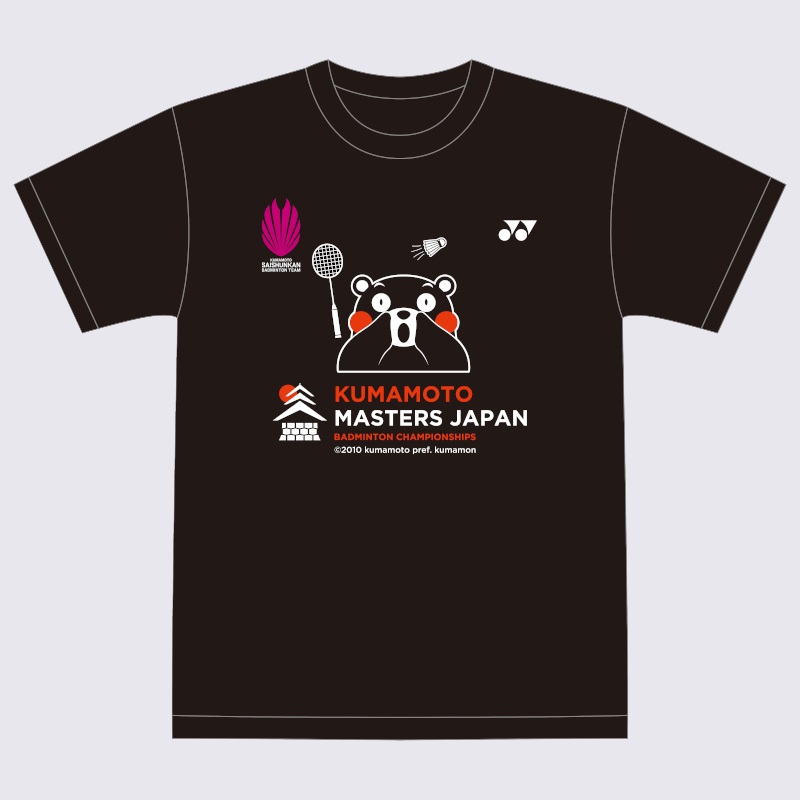 Kumamoto Masters Japan Come on T-shirt Black S