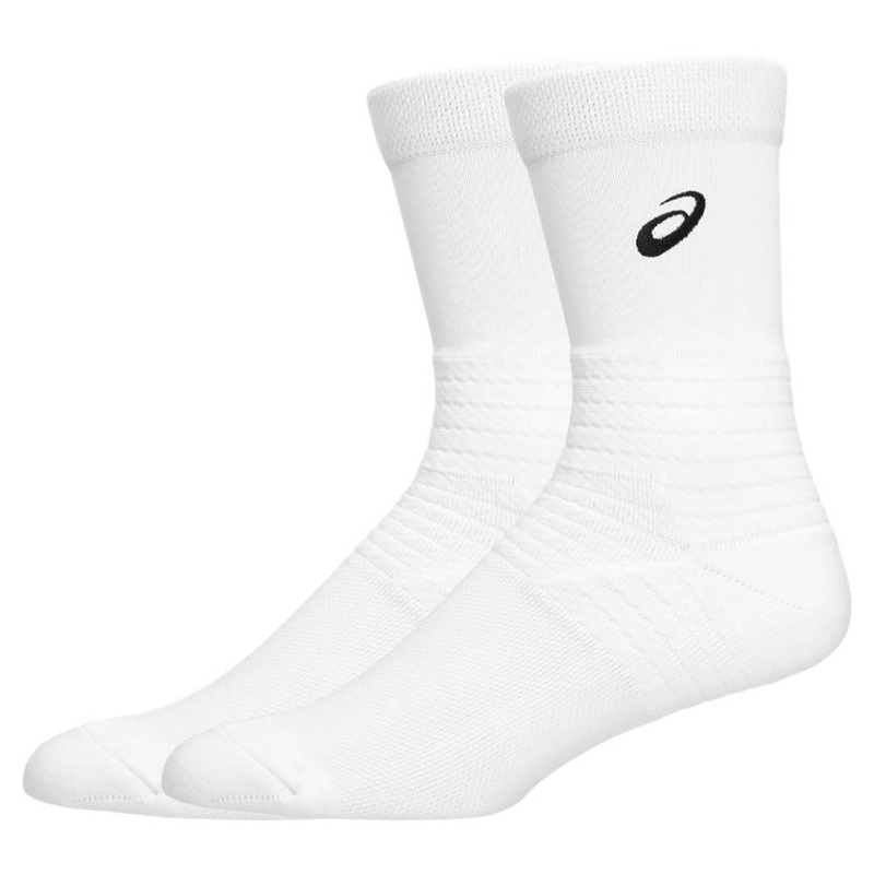 Asics Resolution Crew Socks (Brilliant White)