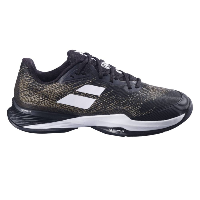 Babolat Jet Mach 3 AC Wide Men’s Tennis Shoe (Black/White)