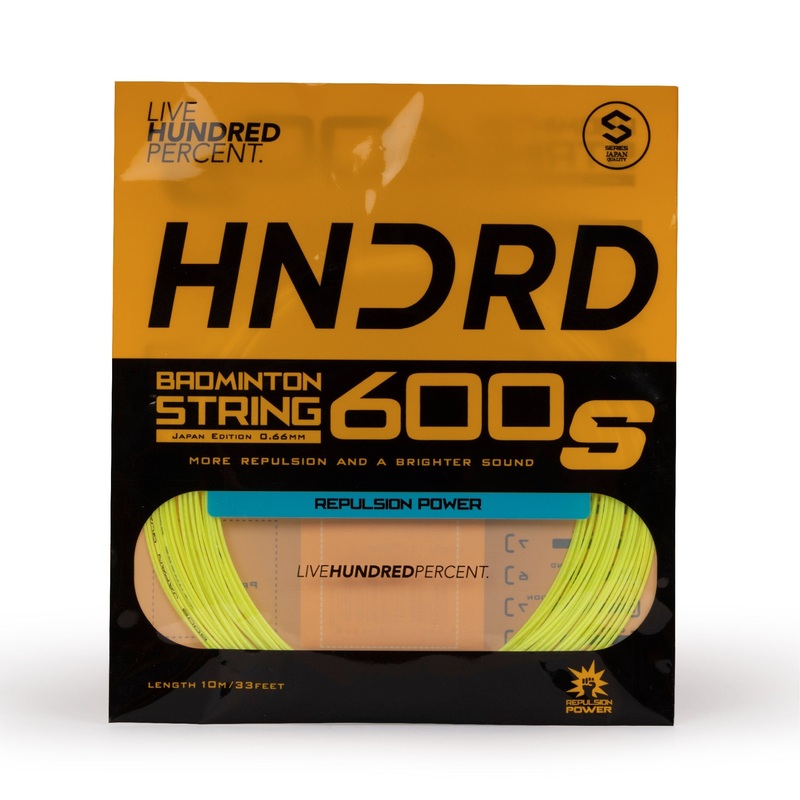 Hundred 600 S Badminton String HBAA-2M046-3 Sorbet Lime 10m Set
