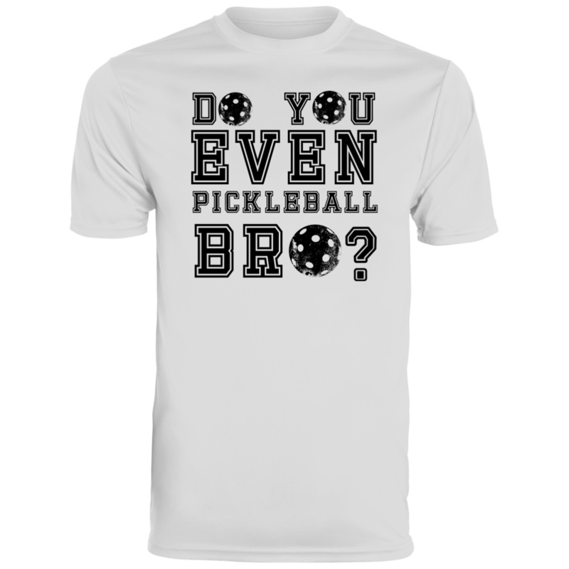 Men’s Dry Fit – Pickleball Bro? (black print)