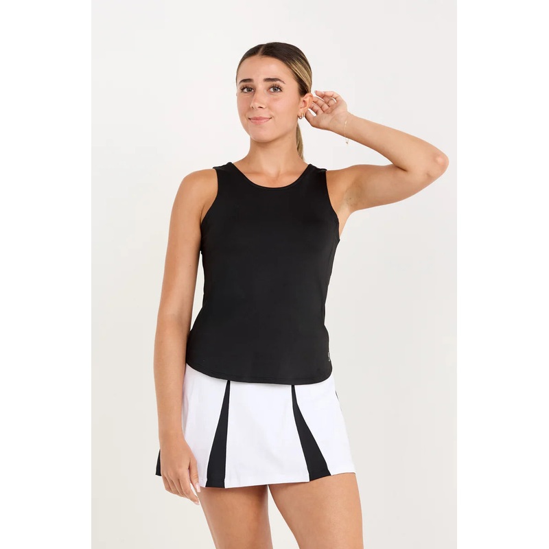 Women’s Sofibella Twist Back Tank – Monochrome Small