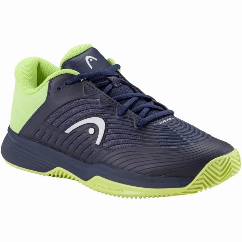 Zapatillas Head Revolt Pro 4.5 Clay Azul Marino Lima Junior
