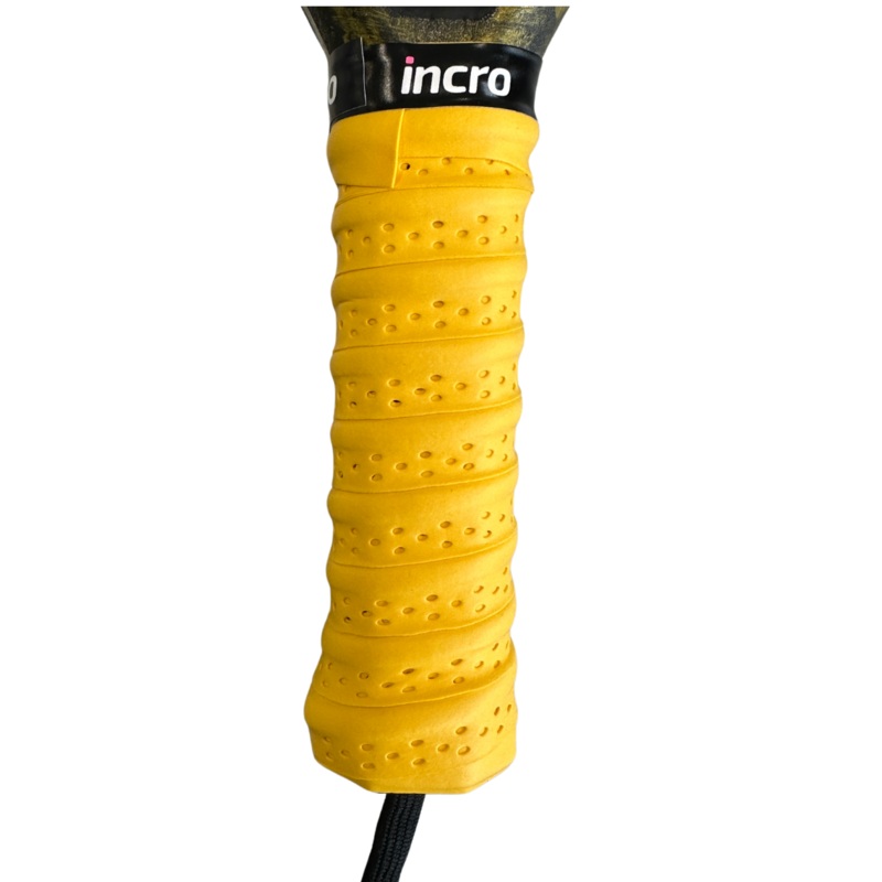 Incro Damping Ridges Overgrip with Perforated Relief  Yellow