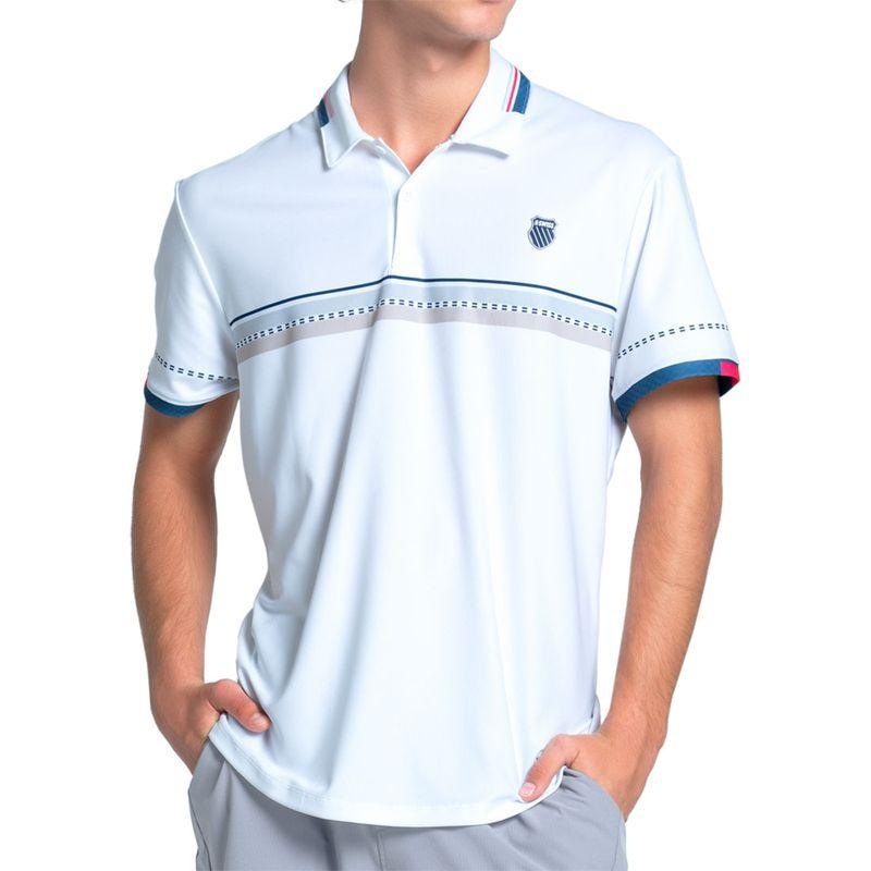 Men`s So Cal Short Sleeve Tennis Polo Malibu Blue