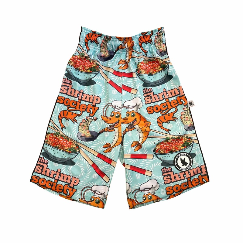 Flow Society Kids Shrimp Fried Rice Attack Shorts XSmall