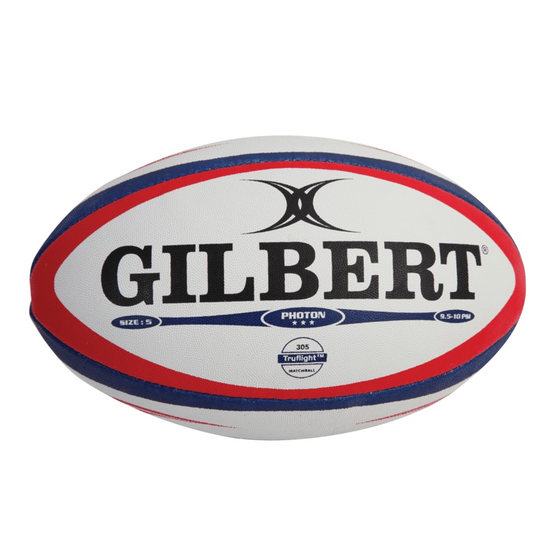 Gilbert Photon Rugby Match Ball Red/Blue 5
