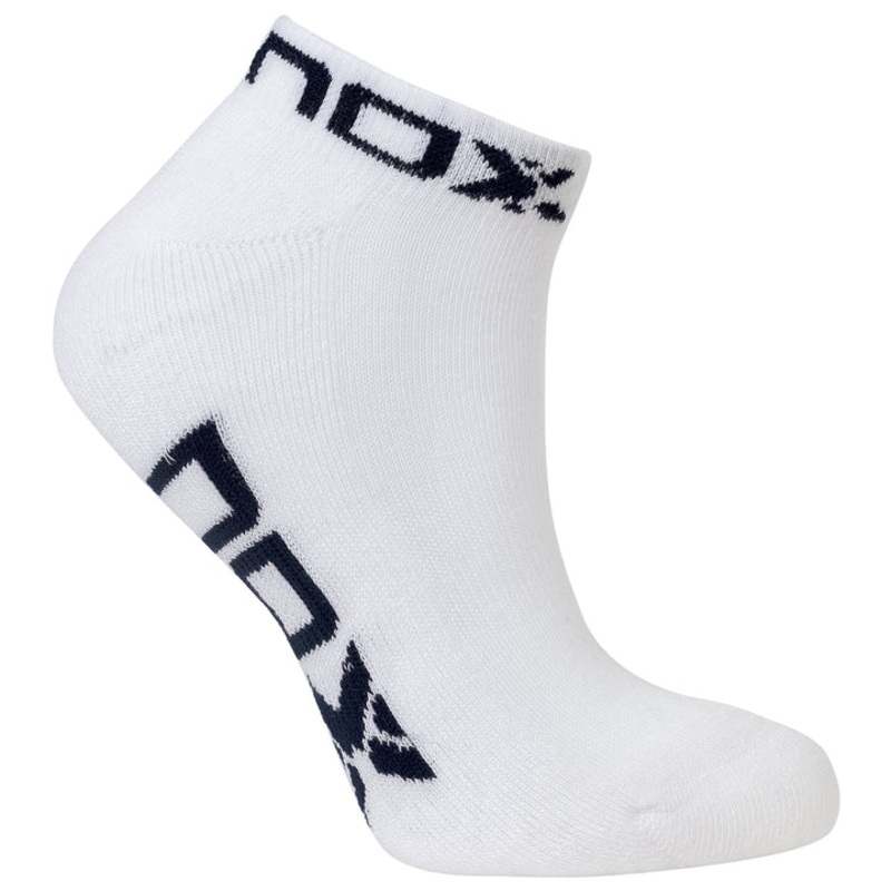 NOX ANKLE LENGTH WHITE WITH BLUE LOGO WOMEN’S TECHNICAL SOCKS