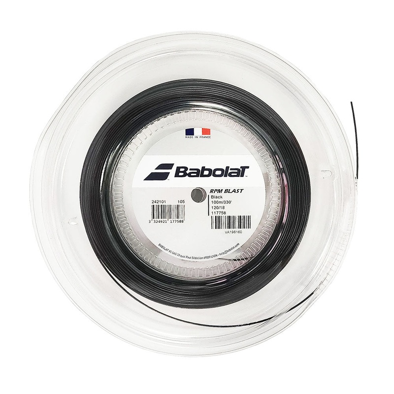 Babolat RPM Blast 18 Tennis String Mini Reel (Black)