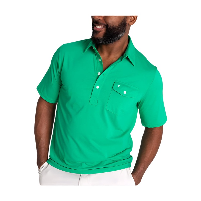 Criquet Men’s Performance Players Shirt Augusta Green Small