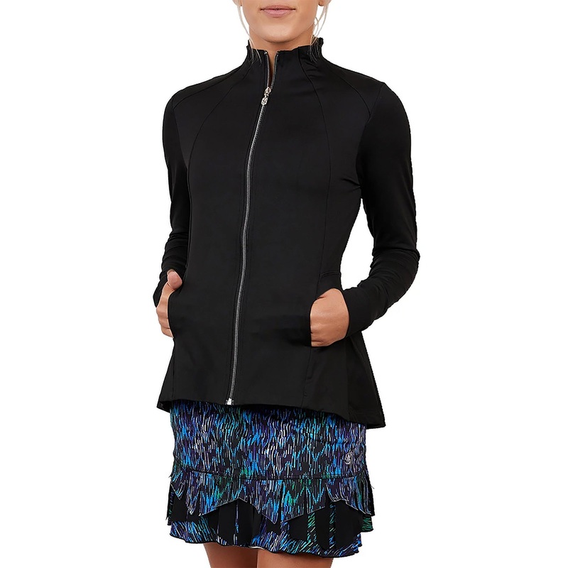 Sofibella Pleated Womens Tennis Jacket