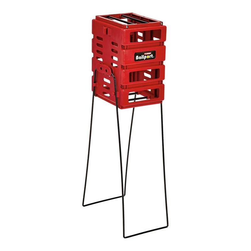 Tourna Ballport Mini Tennis Ball Basket – Red