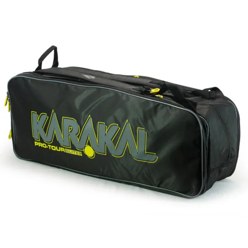 Karakal Pro Tour Elite 2.0 racket bag (Black/Yellow) BLACK/YELLOW One Size