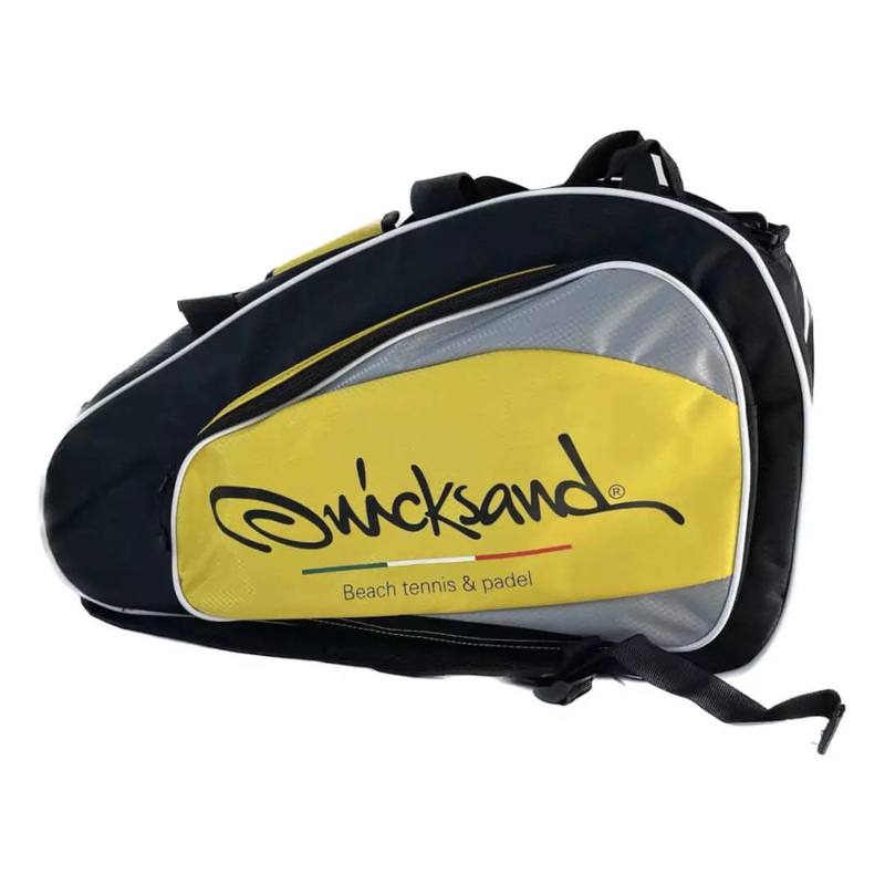 Quicksand PORTARACCHETTE BASIC BLACK & YELLOW Beach Tennis Bag