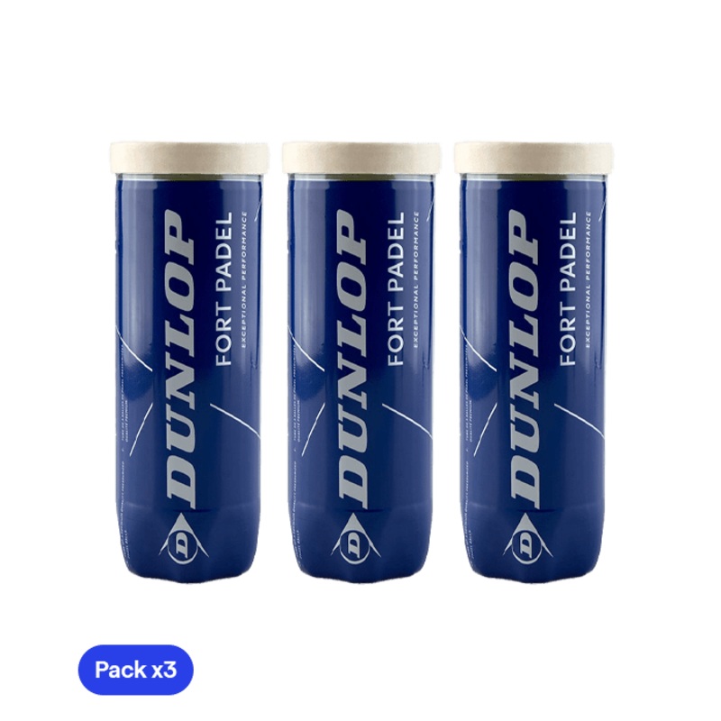 Dunlop Fort Padel Balls (Pack x3)