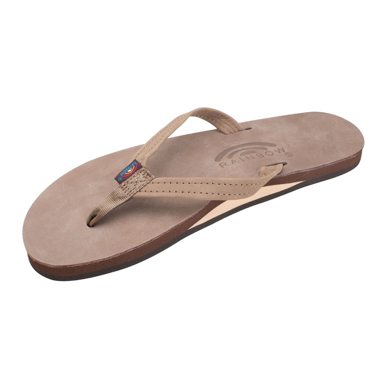 Rainbow Womens Single Layer Thin Strap Sandal Sierra Brown Small 5.5 – 6.5