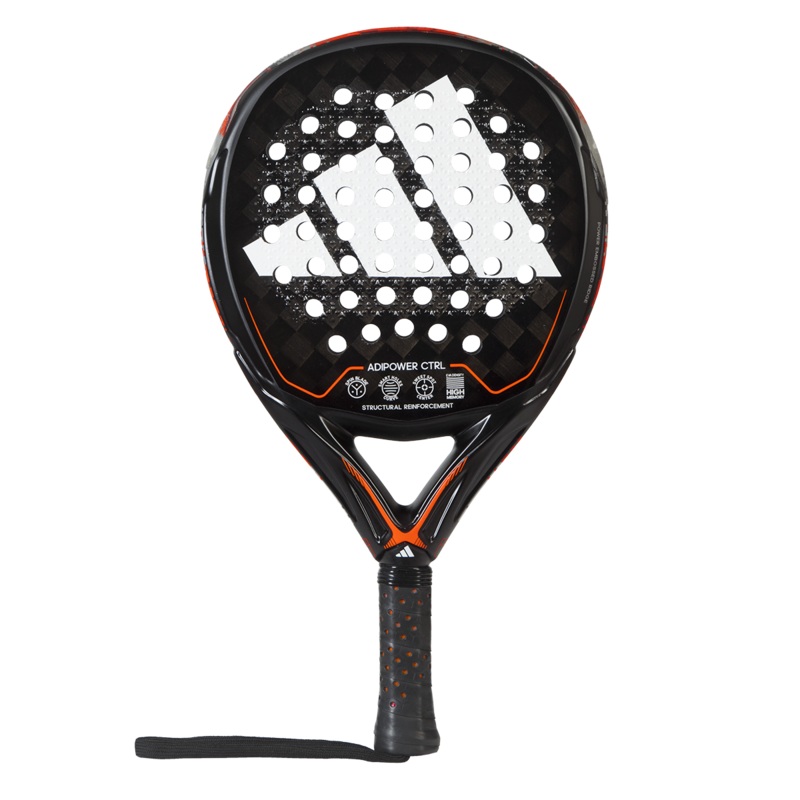 RENTAL: ADIPOWER CTRL 3.2 BLACK/ORANGE RK1CC0U23 RACKET