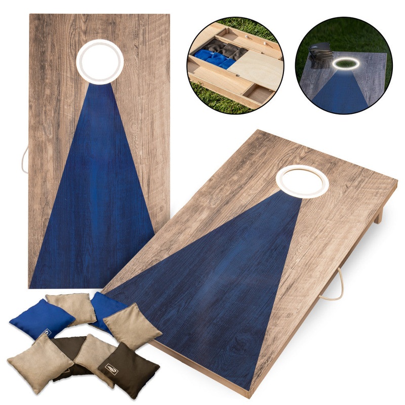 Triumph LED 2×4 All-Wood Cornhole Set