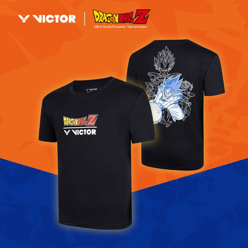 VICTOR x Dragon Ball Z Knitted T-Shirt T-502DBZ Black XS