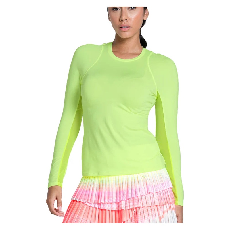 Women’s LUV Breeze Long Sleeve Tennis Top Lemon Frost