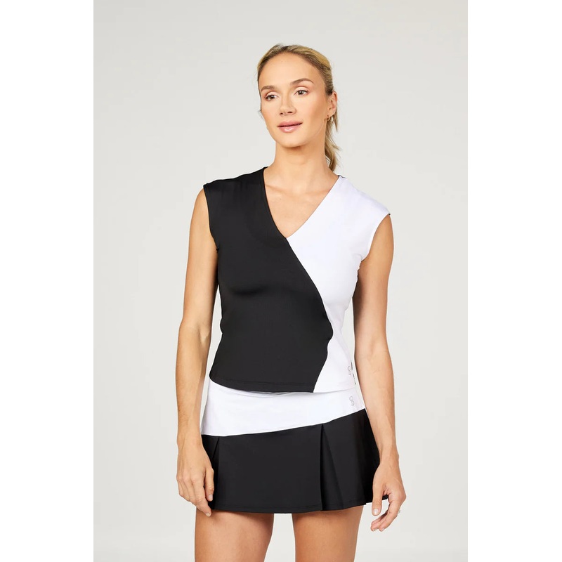 Women’s Sofibella Cap Sleeve – Monochrome Small
