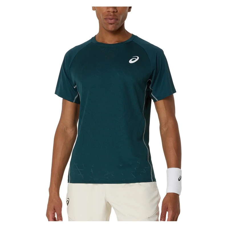 Men`s Match ACTIBREEZE Short Sleeve Tennis Top Saxon Green