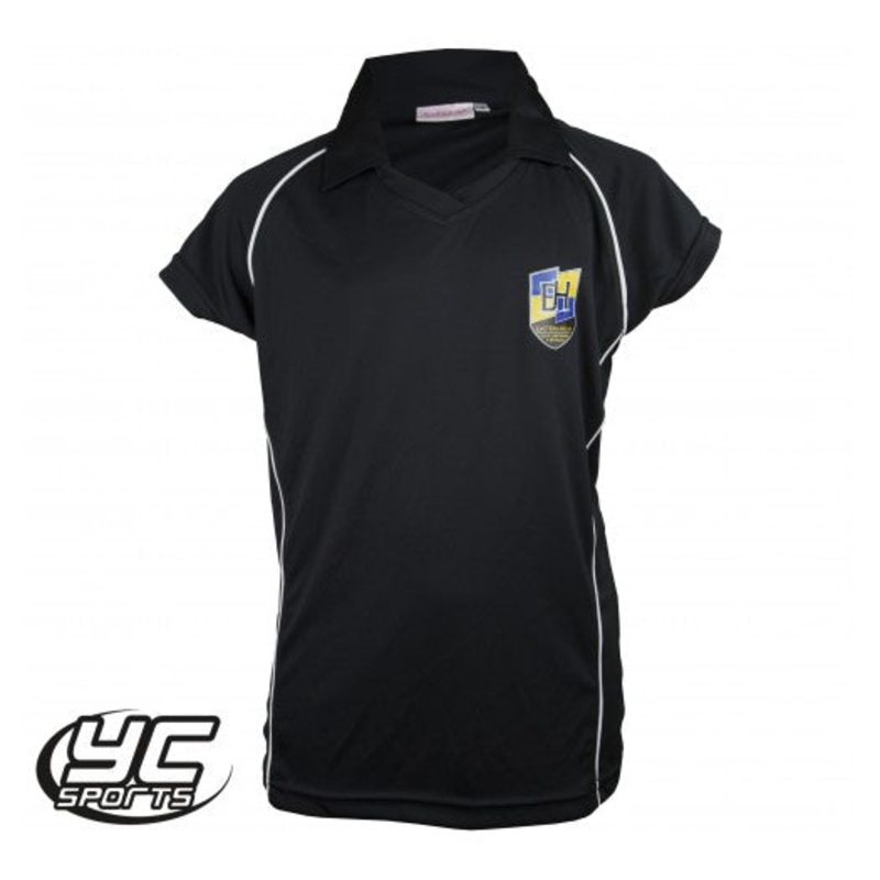 Eastern High School Fitted PE Polo JS 9/10 BLACK/WHITE
