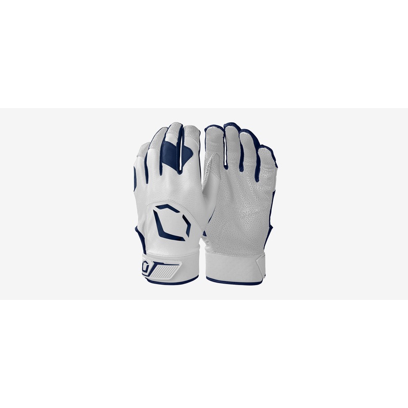 EvoShield Standout Batting Gloves Small White/Navy