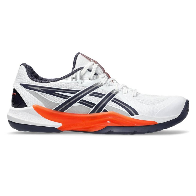 Asics Powerbreak FF Men’s Indoor Court Shoe (White/Nova Orange)