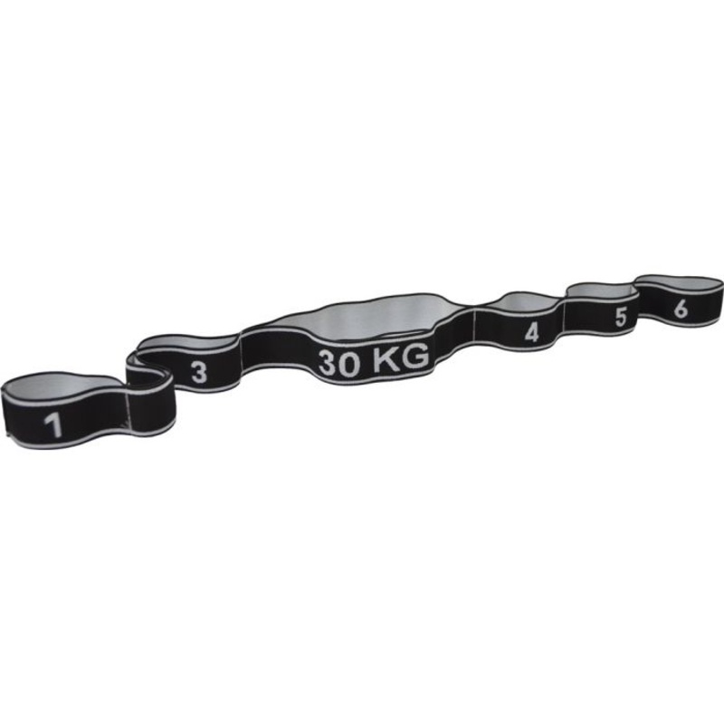 BANDE LASTIQUE FITNESS FORCE 30 NOIR/BLANC