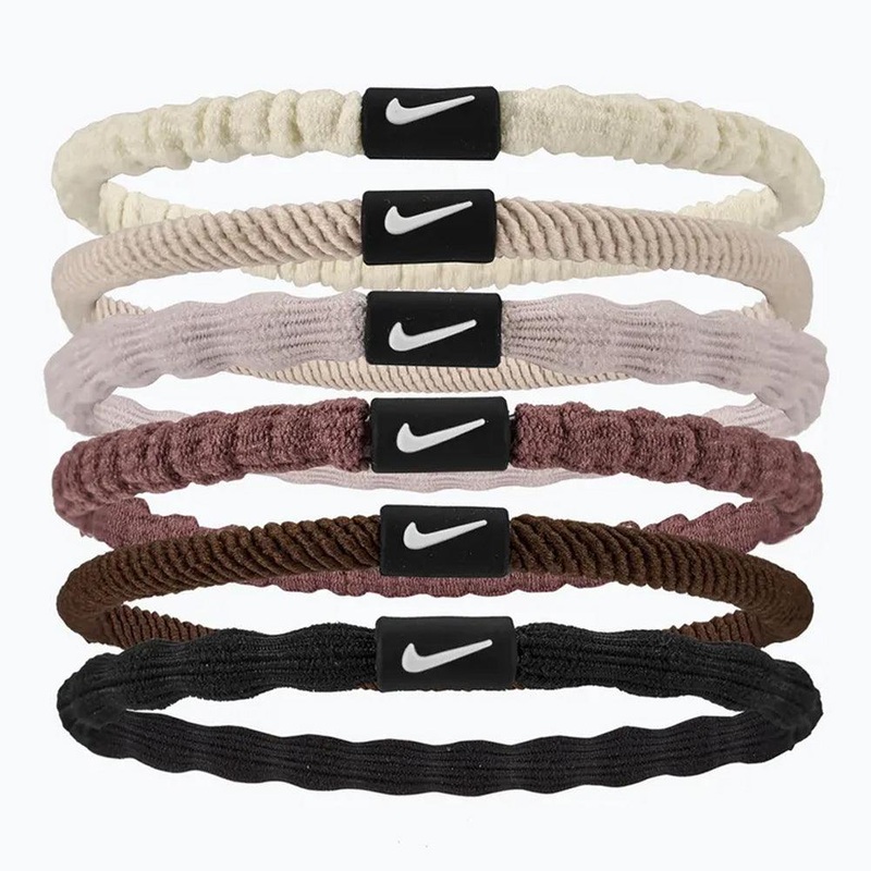 Unisex Flex Hair Tie 6 Pack Sail and Lt Orewood Brn