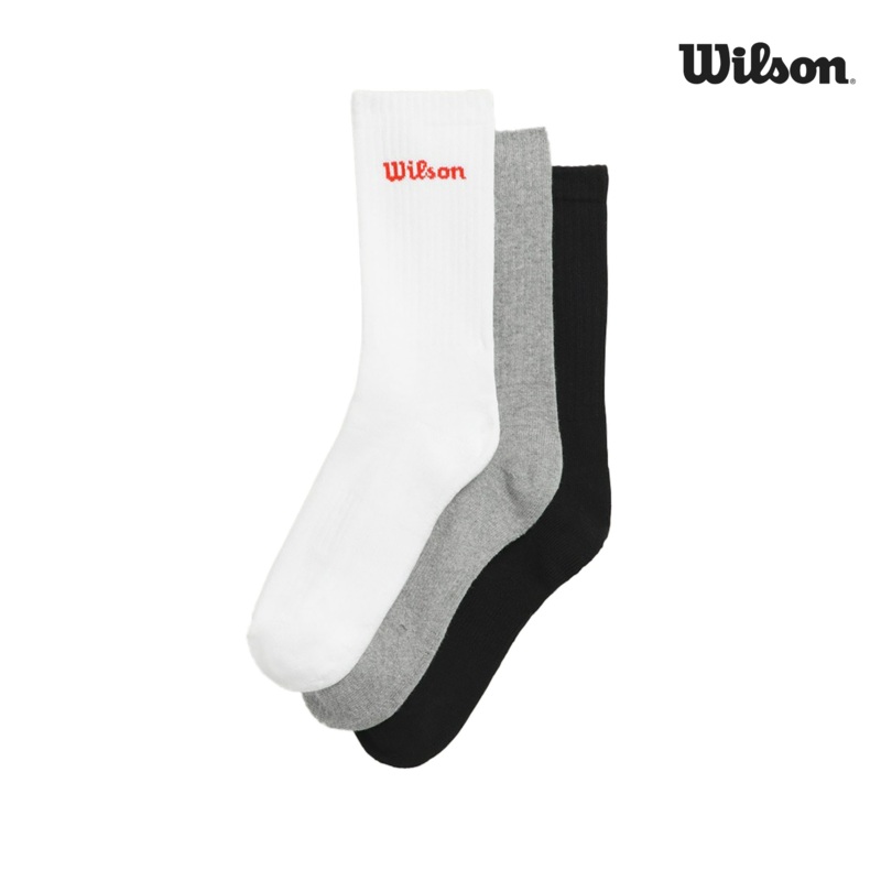 Wilson crew logo socks 3-pack
