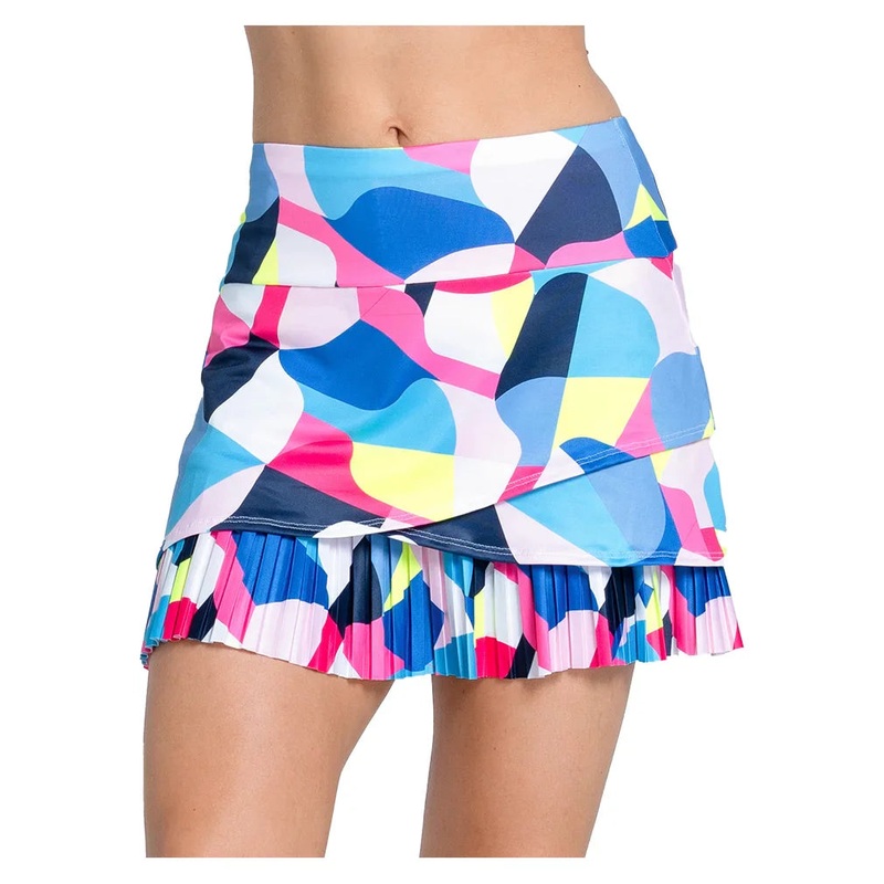 Women`s Paddle Groove 14.5 Inch Pickleball Skort Multicolor