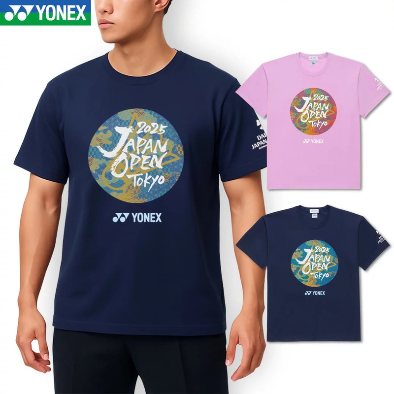 YONEX Japan Open 2025 Limited UNI T-Shirt YOB25200 Navy Blue (019) SS (XS)