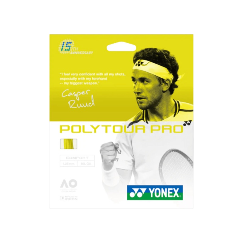 Yonex Polytour Pro 15th Anniversary Flash Yellow 1.25mm/12M Set