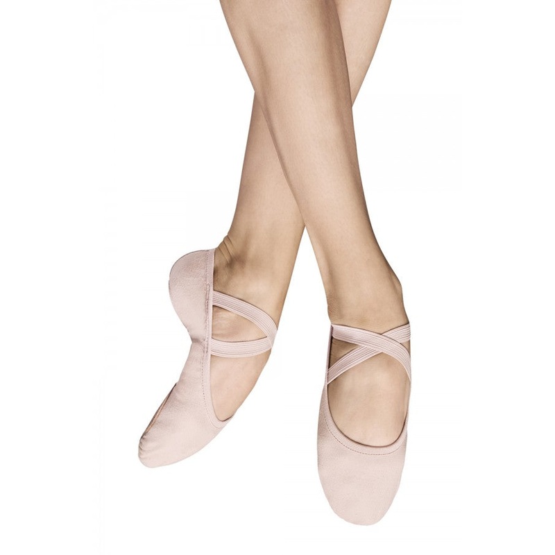 Bloch Performa Stretch Canvas Ballet Shoe Junior – Pink Pink 1.5