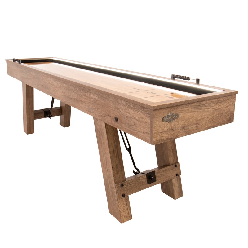 Brookdale 9 LED Light Up Shuffleboard Table