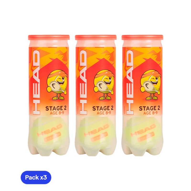 HEAD Stage 2 Balls (Pack x3)