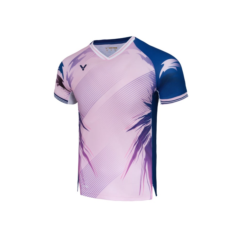 VICTOR Capsule Collection Tournament T-Shirt T-50007CPS Deep Pink Blue S