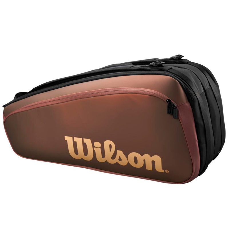 Wilson Pro Staff v14 Super Tour 9 Pack Racquet Bag (Bronze)