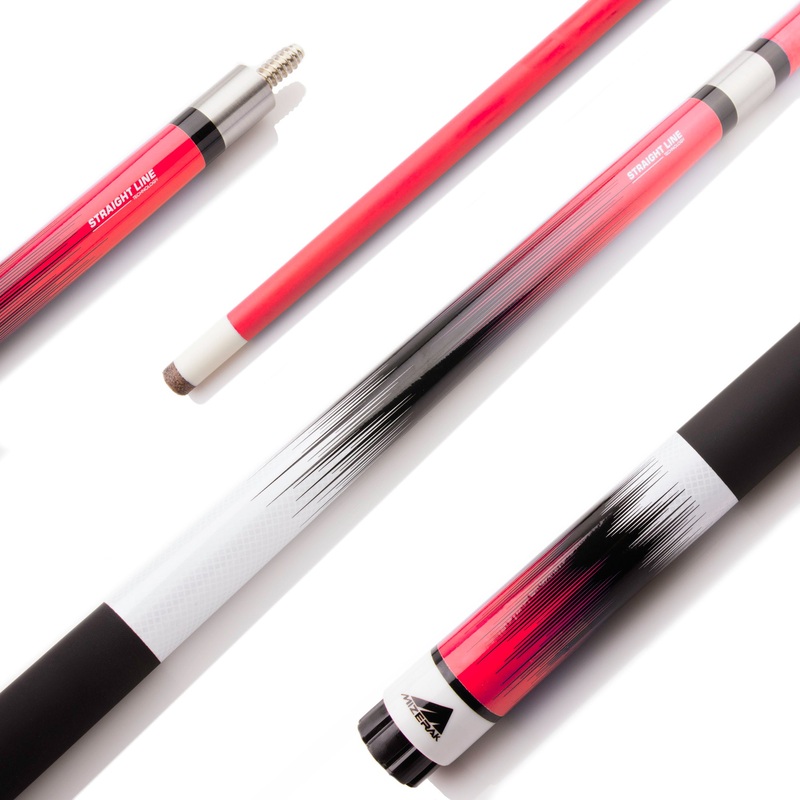58″ Deluxe Composite Neon Fade Cue – Red
