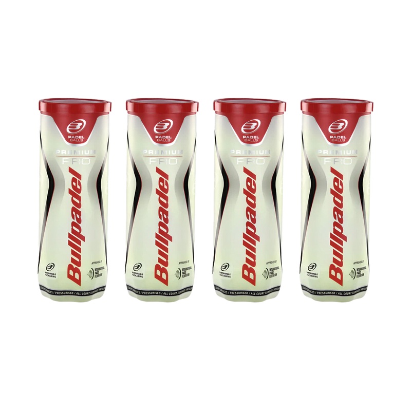Bullpadel Padel Balls Premium Pro | 4x Can Bundle