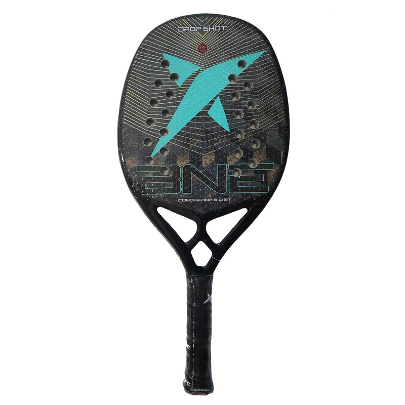 Drop Shot CONQUEROR BT 9.0 Professional Beach Tennis Paddle with Grit Treatment