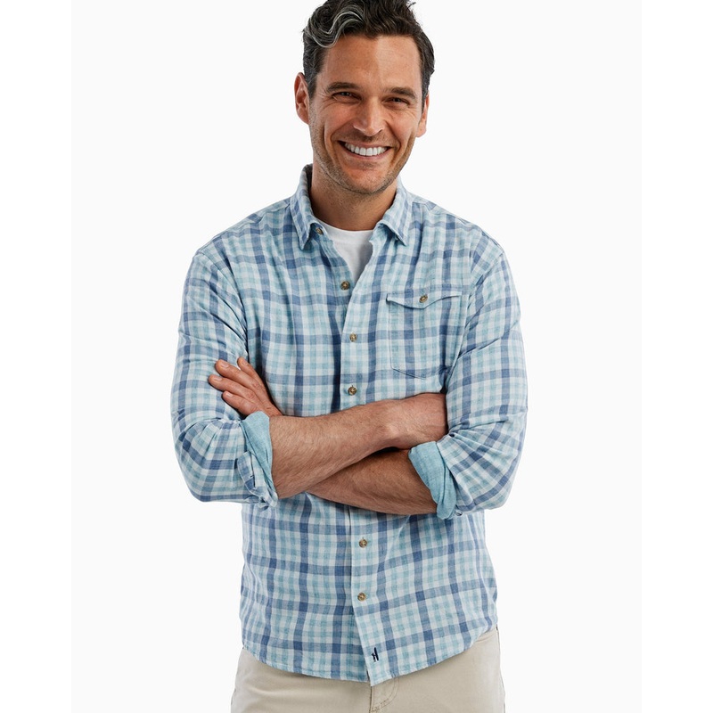 Johnnie-O Men’s Jordy Surflannel Shirt Spearmint Small