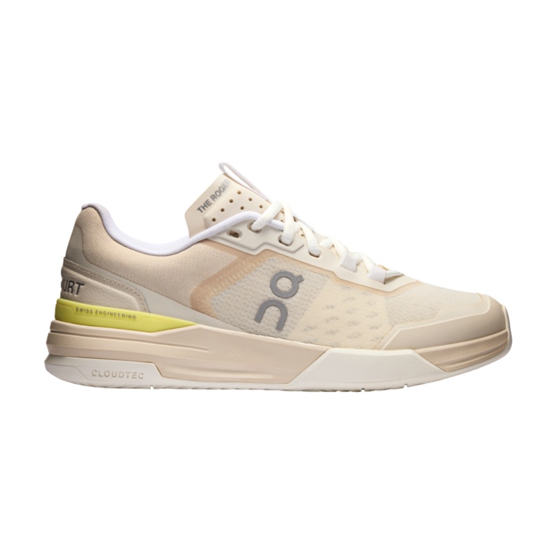On THE ROGER Advantage Pro Tennis Shoes Women – Cream/Limelight Cream/Limelight UK 5