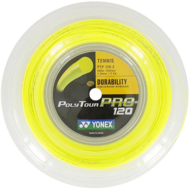 Yonex Polytour Pro 1.20mm 200m Tennis String 200m Reel FLASH YELLOW