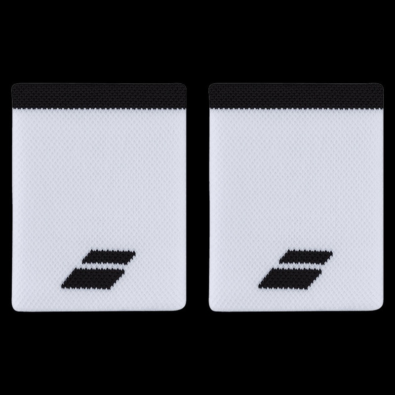 BABOLAT LOGO JUMBO WRISTBAND / White/Black 5UB1262