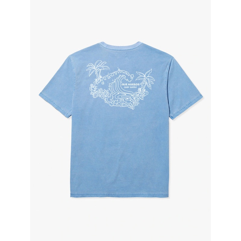 Fair Harbor Men’s Saltaire Tee Navy Island Life Small