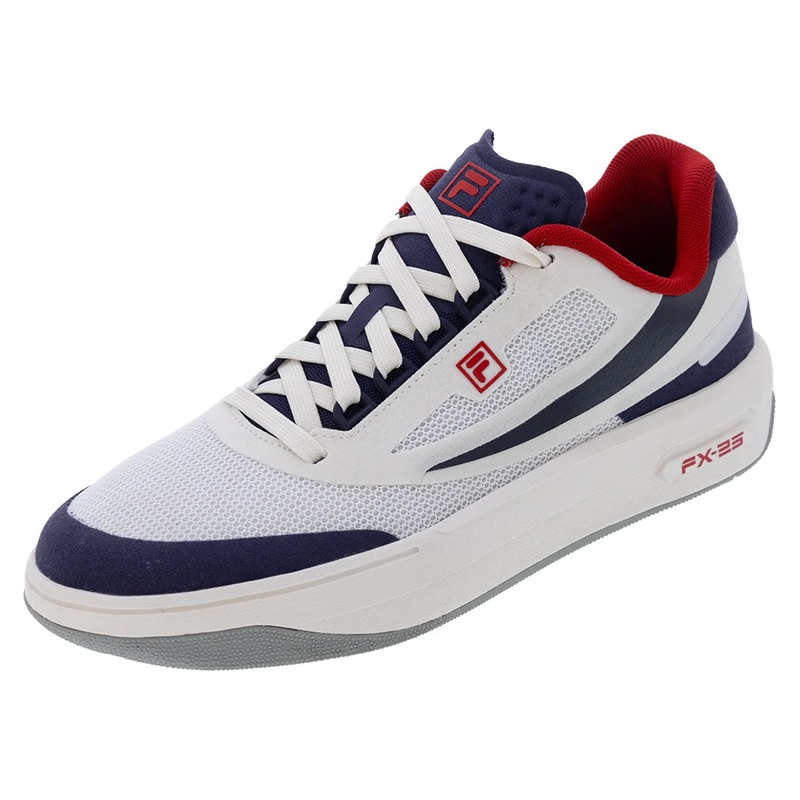 Men`s FX-25 Tennis Shoes White and Navy