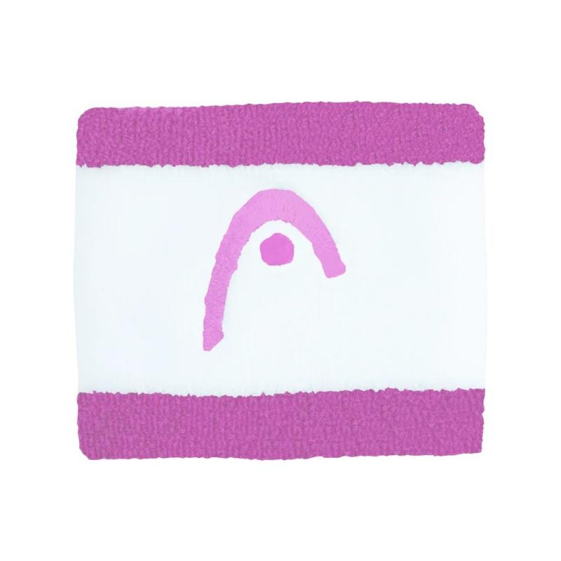Muequeras Head Striped 2.5 Lila Blanco 2 Unidades